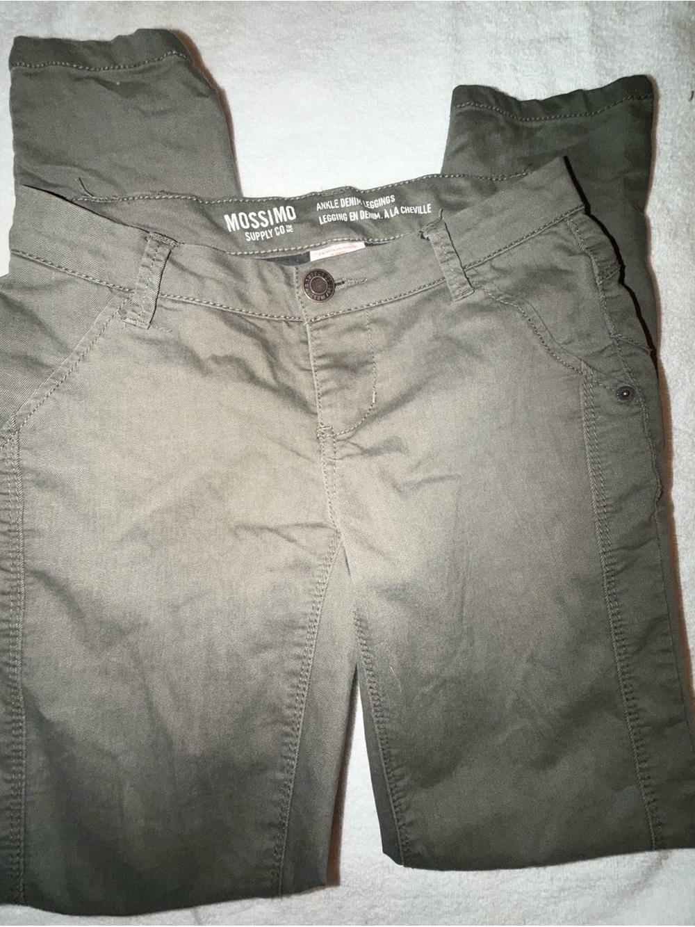 Mossimo Supply Co. Olive Ankle Denim Leggings